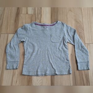 Mini Boden Long Sleeve Gray Star Shirt 4-5 Years